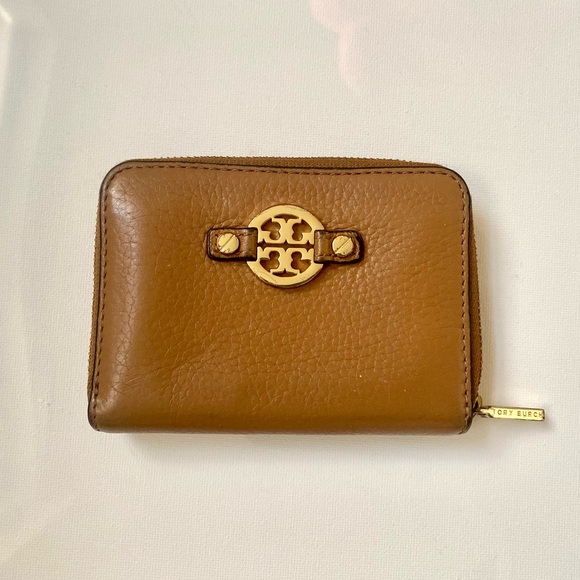 Tory Burch Leather Small Wallet with Zipper - Picture 1 of 3